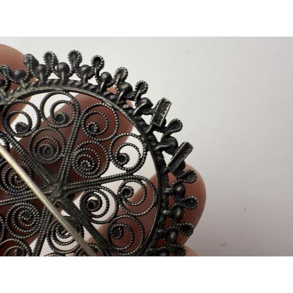 olesølje Solje Norweigian Silver Brooch Norway by Finn Jensen - Picture 9 of 10